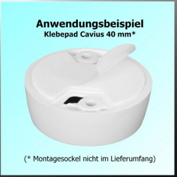 Cavius Klebepad als Installationshilfe